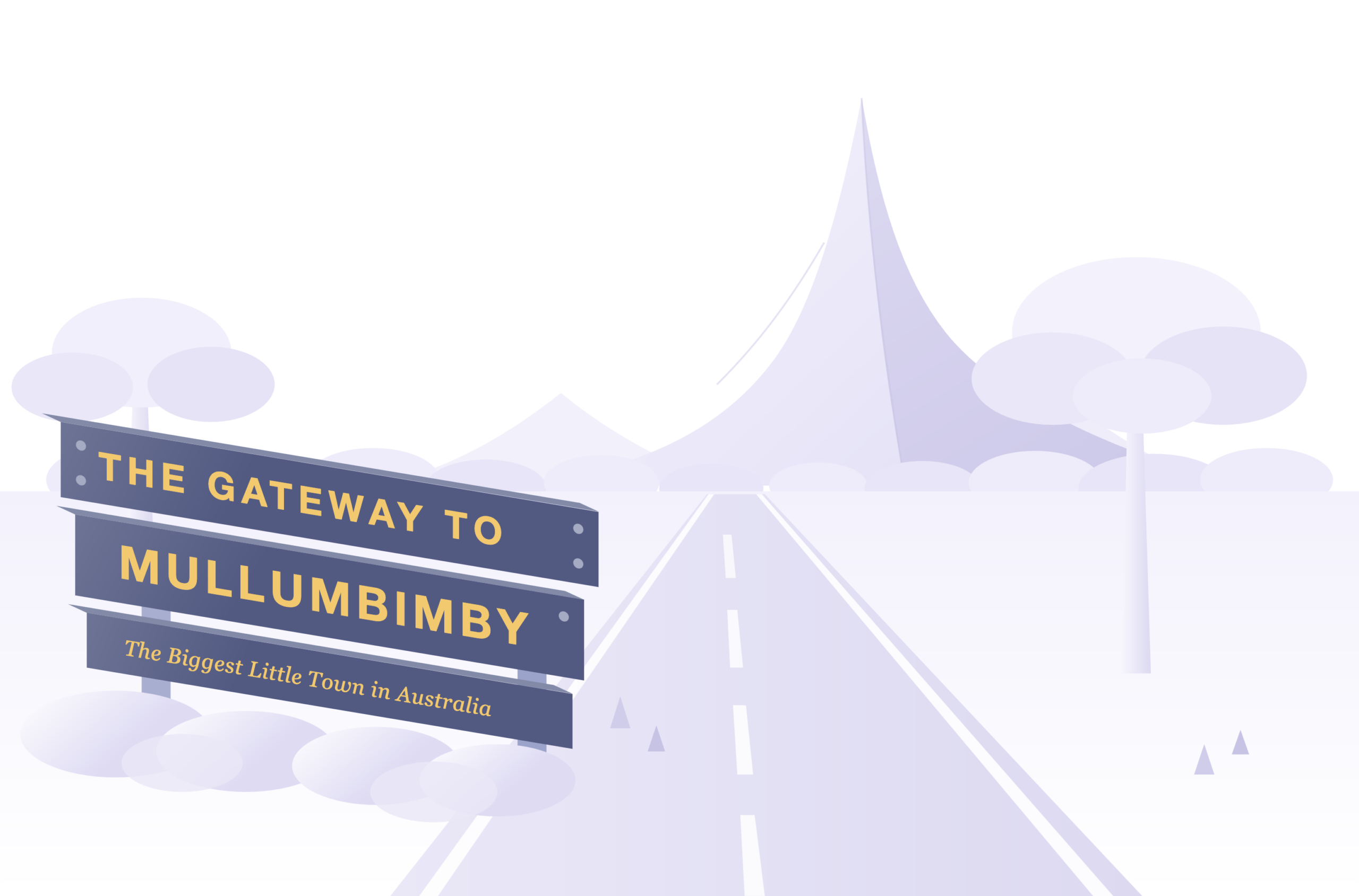 The Gateway to Mullumbimby isometric illustration